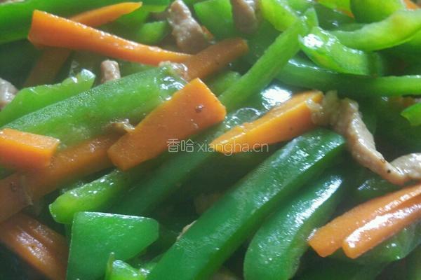 青椒炒肉丝的做法图解6