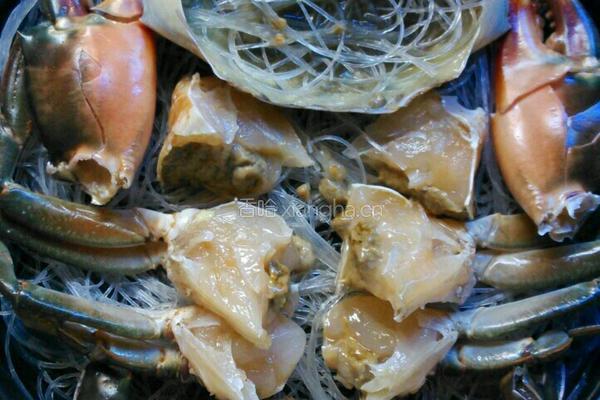 清蒸粉丝肉蟹的做法图解2