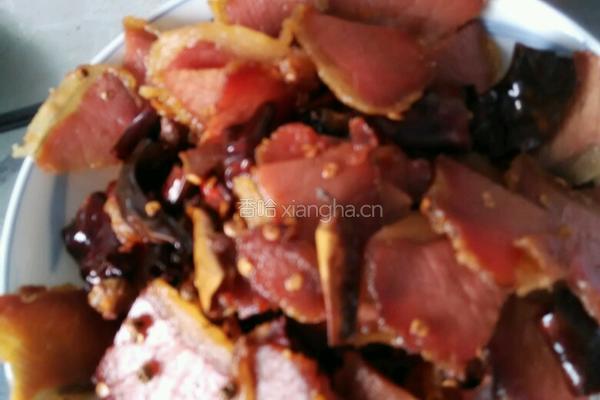 炒里脊腊肉