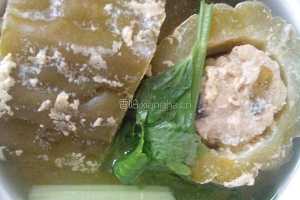 苦瓜酿肉的做法图解5