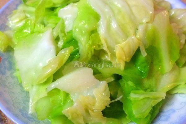清炒圆包菜的做法图解5