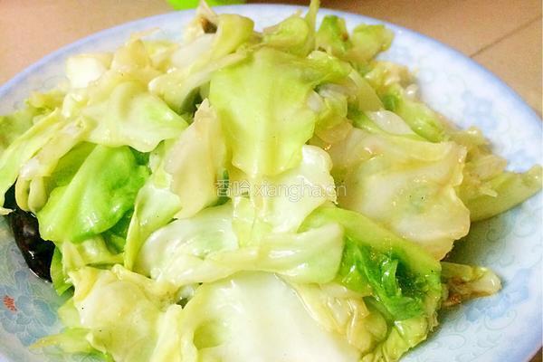 清炒圆包菜的做法图解8