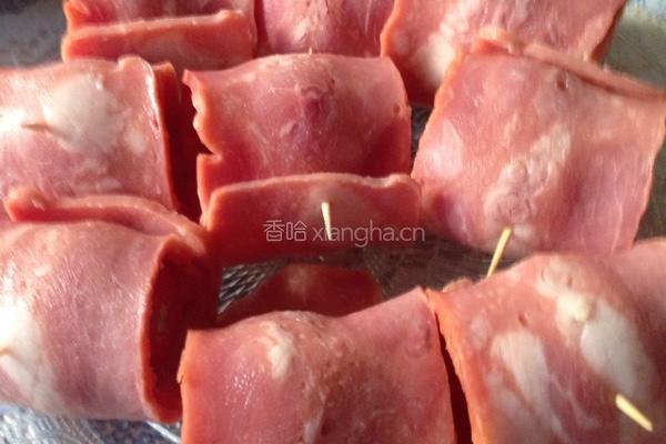 小番茄培根卷的做法图解3