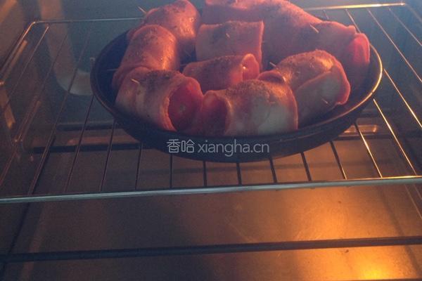小番茄培根卷的做法图解5