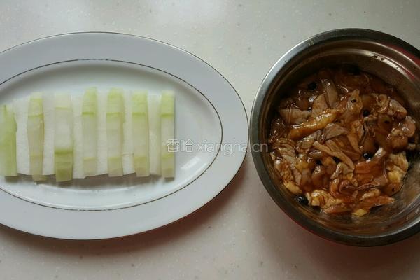 冬瓜豆豉飘香鸡的做法图解2