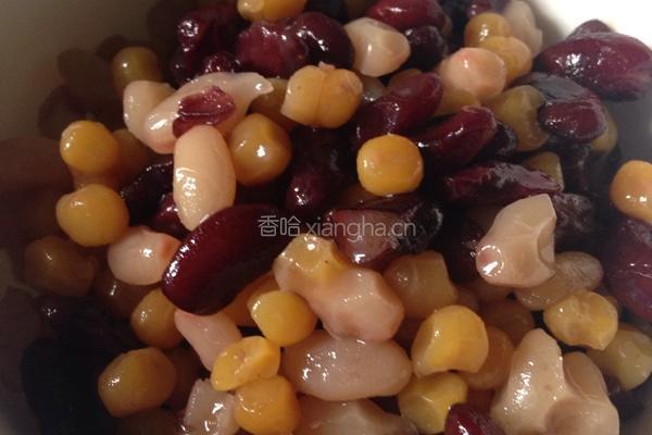 蜜豆果仁沙冰的做法图解1