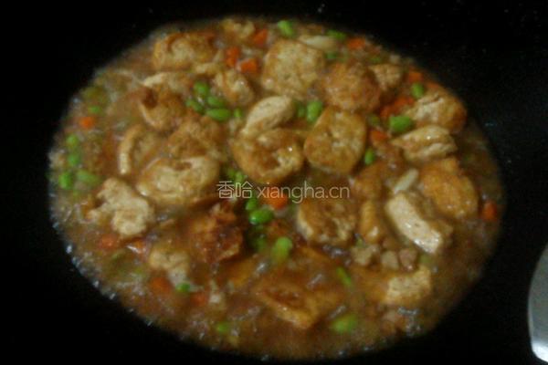 毛豆焖豆腐的做法图解7