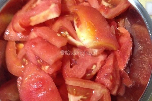 西红柿烧油豆腐的做法图解2