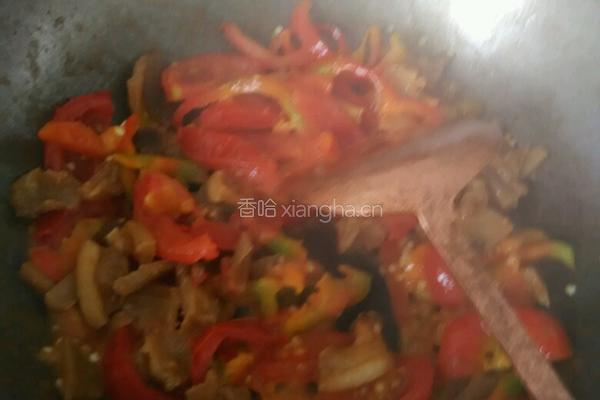 蕃茄炒油渣的做法图解5