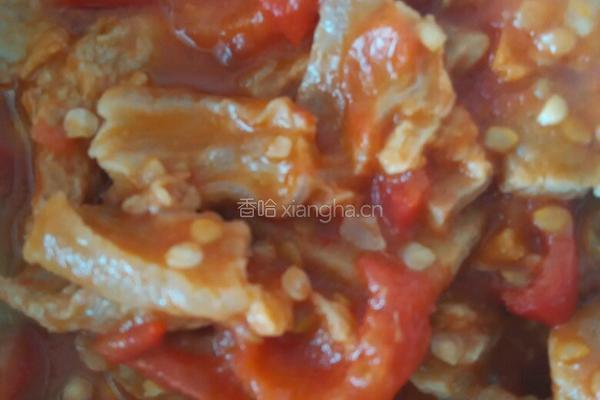 蕃茄炒油渣的做法图解6