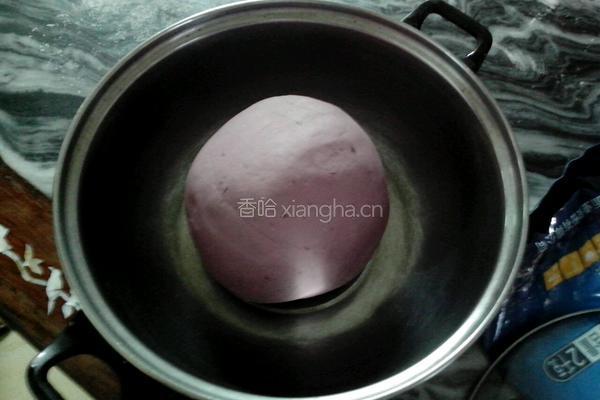 紫薯玫瑰馒头的做法图解7