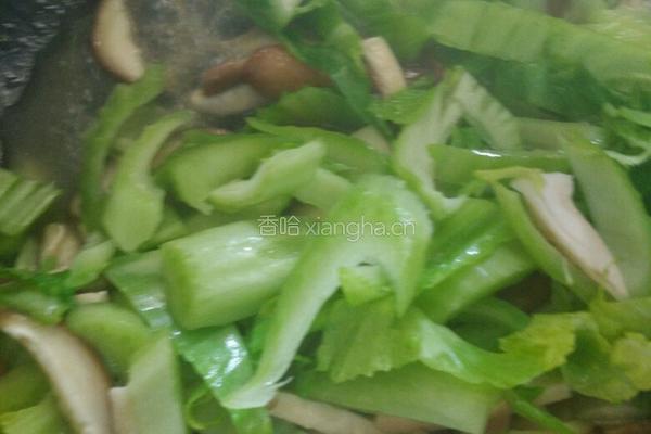 香菇包介炒火腿的做法图解6