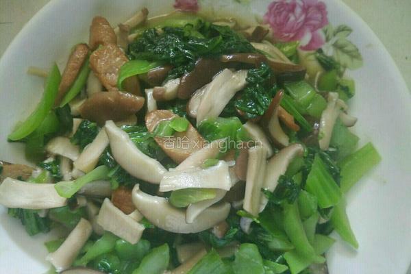 香菇包介炒火腿的做法图解8