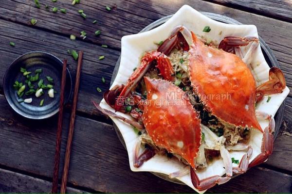 葱油梭子蟹的做法图解8