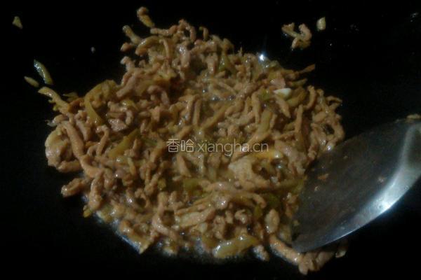肉丝炒榨菜的做法图解4