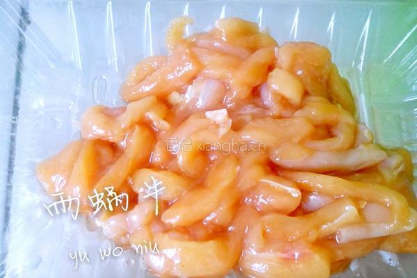 鸡丝炒圆白菜的做法图解2