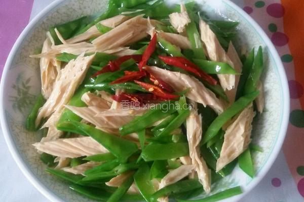 荷兰豆拌腐竹的做法图解9