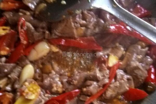 血皮菜炒猪肝的做法图解7