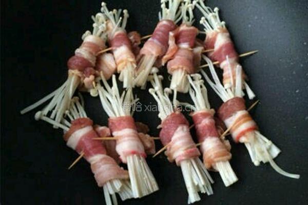 金针菇肉卷的做法图解4