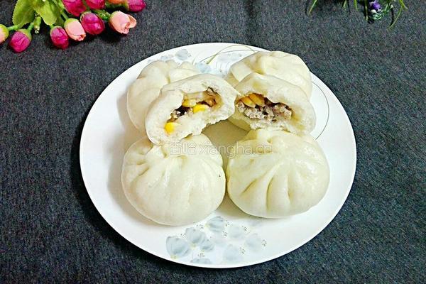 玉米冬菇猪肉包的做法图解29