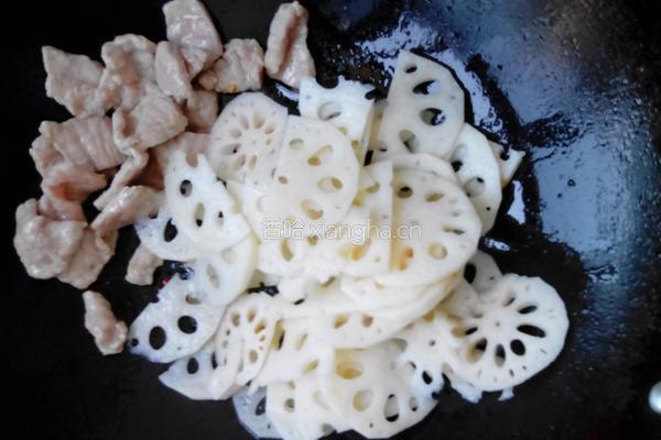 藕片炒肉的做法图解9