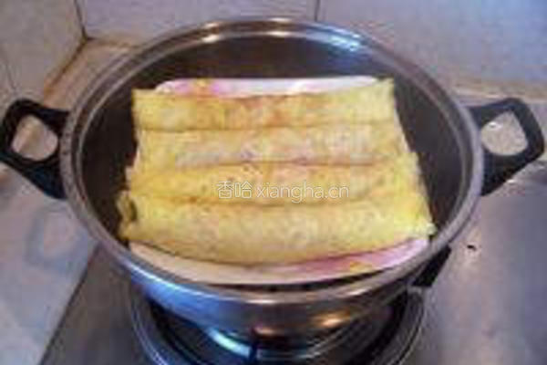 鲜肉蛋卷的做法图解7