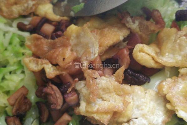 包菜炒饭的做法图解5