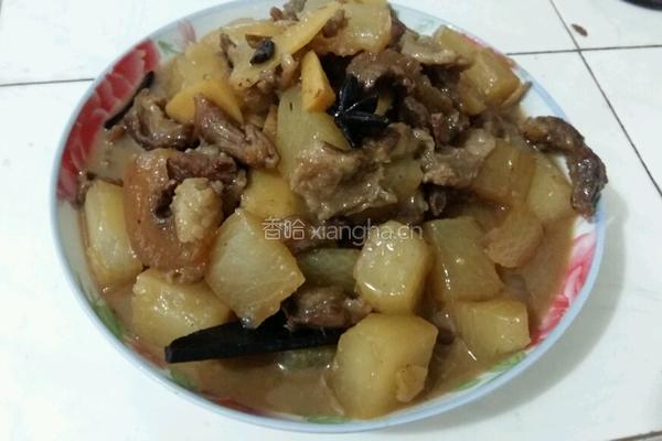 萝卜牛腩的做法图解4