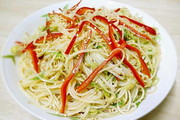凉拌绿豆芽粉丝的做法图解10