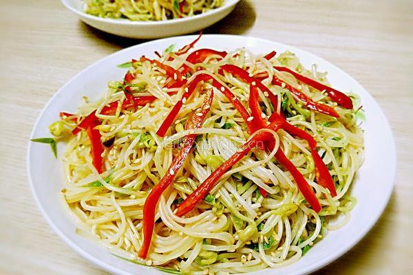 凉拌绿豆芽粉丝的做法图解9