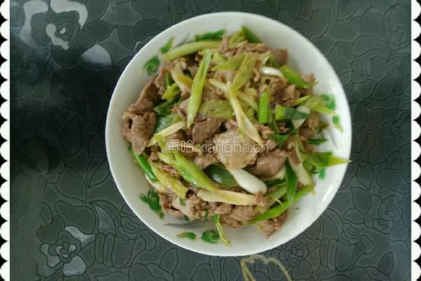 葱爆羊肉的做法图解6