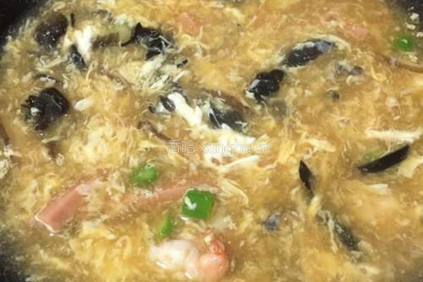 虾仁火腿香菇打卤面的做法图解12