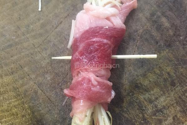 孜然金菇肥牛卷的做法图解5