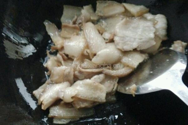 仔姜回锅肉的做法图解3