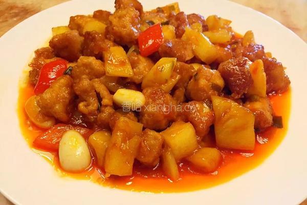 菠萝咕噜肉的做法图解5