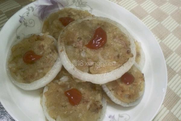 洋葱圈肉饼的做法图解6