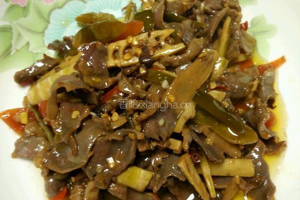 泡菜炒鸭胗的做法图解7