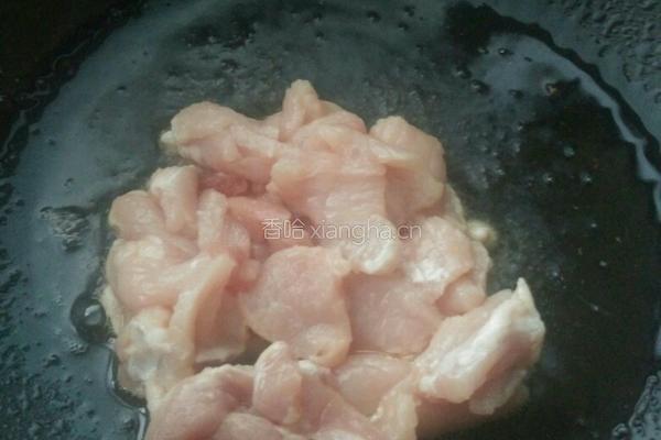 有机菜花炒肉的做法图解4