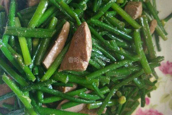 韭菜花炒猪肝的做法图解6