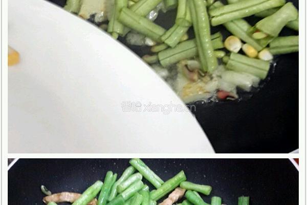 蒜香豆角炒肉丝的做法图解7