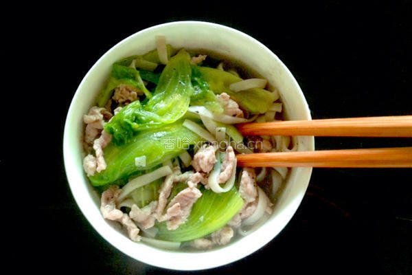 生菜肉丝面的做法图解9