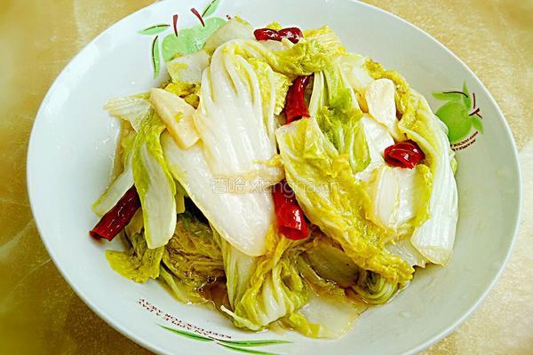 醋溜娃娃菜的做法图解9
