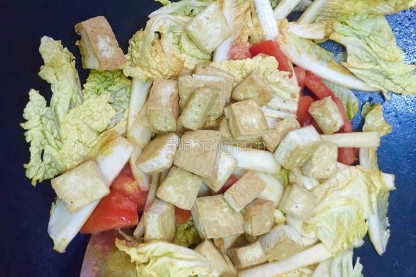 番茄白菜豆腐的做法图解8