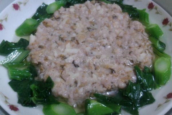 梅菜马蹄蒸肉饼的做法图解9