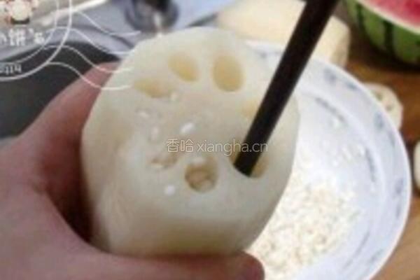 糖糯米藕的做法图解2