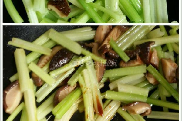 芹菜香菇炒萝卜干的做法图解7