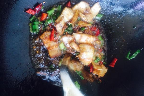 豆苗炒肉的做法图解4