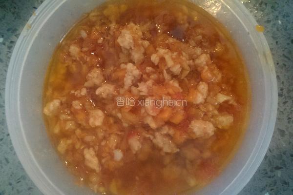 瘦肉虾仁西红柿拌面酱的做法图解9