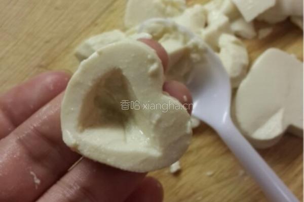 肉馅酿豆腐的做法图解5