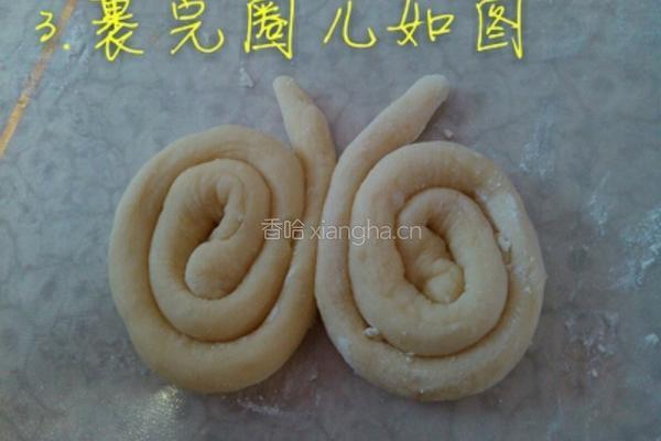 奶香味蝴蝶馒头的做法图解4